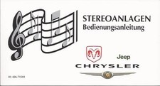 CHRYSLER JEEP STEREOANLAGEN