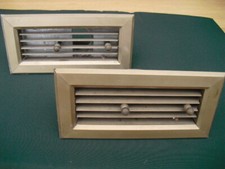 ?2 Stück Warm - Kaltluftgitter für Kamin +Anschluss Stutzen und Luftregulierung