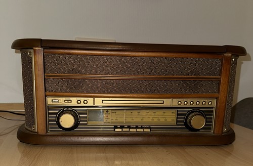 Nostalgie radio holz mit - radio,