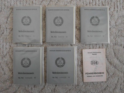 Nva wehrdienstausweis - 5x,