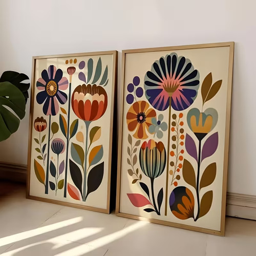 2er set leinwanddruck - set,