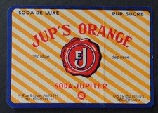 Altes Etikett SODA JUP'S