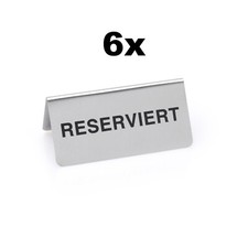 6 Stück Reserviert Schild