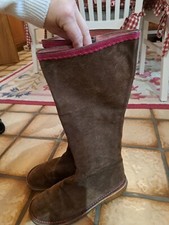 camper stiefel rosa braun 41