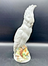 Kakadu Porzellan Figur Scheibe