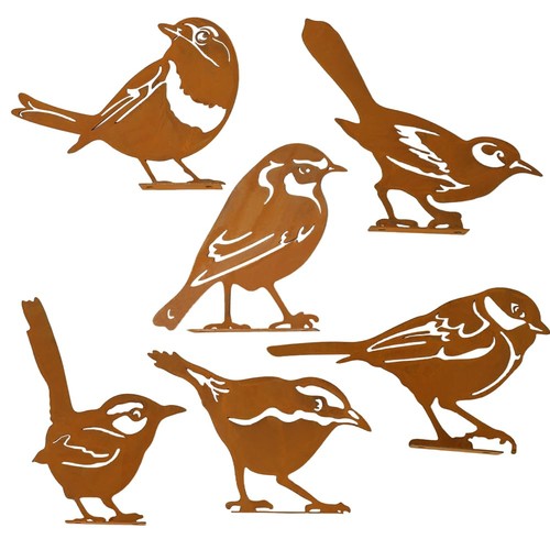 Vogel gartendeko roststecker - vogel,