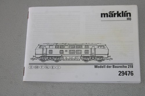 Märklin betriebsanleitung - märklin,