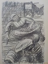 ERNST BARLACH - Aus Warschau. Lithographie 1915, Schult 67 / Otto Hettner usw.