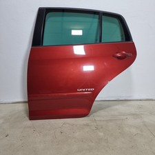 VW Golf Plus 5M1 Tür Door hinten links Sunset Red Rot LA3X komplett