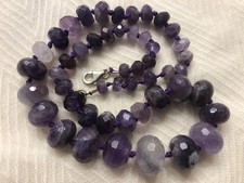 Halskette, Amethyst, 53 cm lang