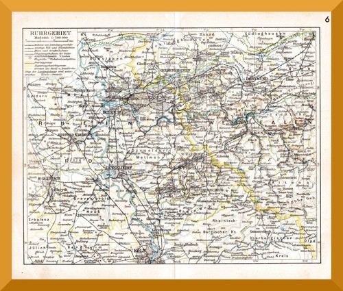 Ruhrgebiet landkarte von - +landkarte,
