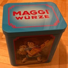 Maggi Dose Suppen und Speisen Würze Nostalgie Blechdose rechteckig
