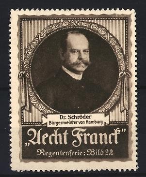Reklamemarke aecht franck - reklamemarke,