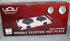VHP2019BN Elektro Doppel Kochplatte Küchen Kochfeld 2500W Party Camping Garten