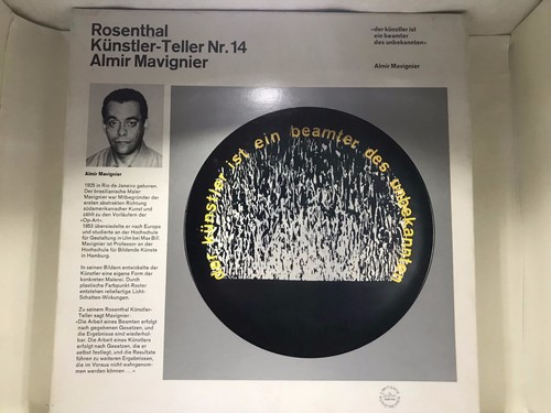 Rosenthal künstler teller - rosenthal, künstler-teller