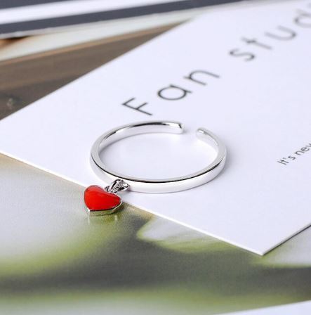 Ring herz elegant verstellbar - ring,