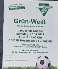 2018/19 Landesliga SB DJK Rosenheim - FC Töging
