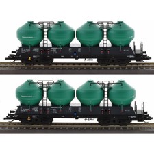 Tillig 01116 TT 2er Set Staubsilowagen Uacs 451.1 Transportservics Beroun Neu