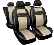 Kunstleder Autositzbezüge Sitzbezug Schonbezüge Beige Set für Opel MerIVa A B