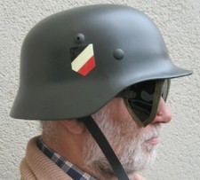 Stahlhelm Wehrmacht Kradfahrer Brille  2.Weltkrieg M35 M36 M37 M40. gr. 56-61