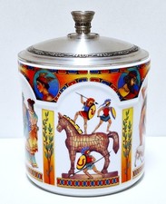 Seltmann Weiden Porzellan Gebäckdose/Keksdose mit Zinndeckel - 2005 Jahr