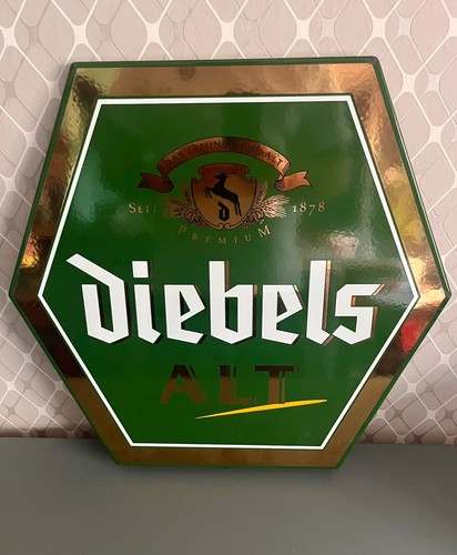 Diebels alt emailleschild x - diebels,