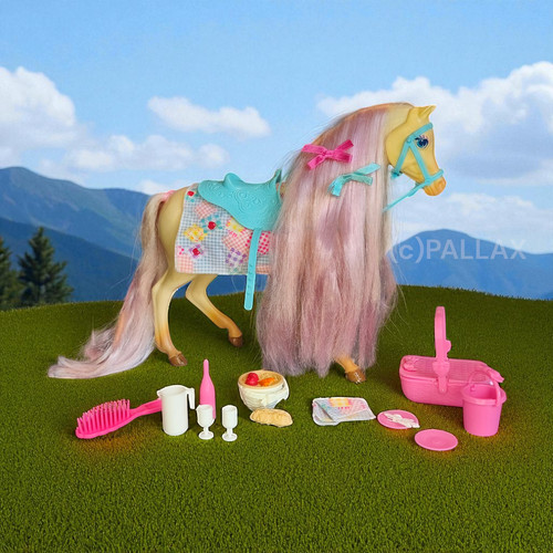 Barbie 14879 pferd nibbles mit - barbie,