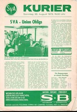 Fussball programmheft 73 - , 73/74
