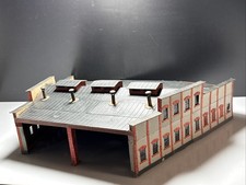 Spur H0 DDR AUHAGEN Lokschuppen groß Eigenbau Pappe Gebäude Modellbahn Piko