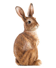 ❀ Hase 23,5cm Feldhase sitzend Lebensecht Garten Deko Figur Ostern Osterhase GWO