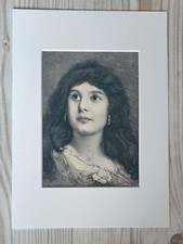 1885 Lithographie Kunstdruck