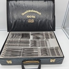 100-teiliges Qualitätsbesteck-Set der Marke Nivella Solingen in einem schwarzen
