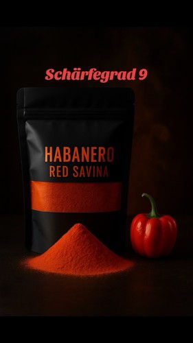 100 habanero chilipulver - g,