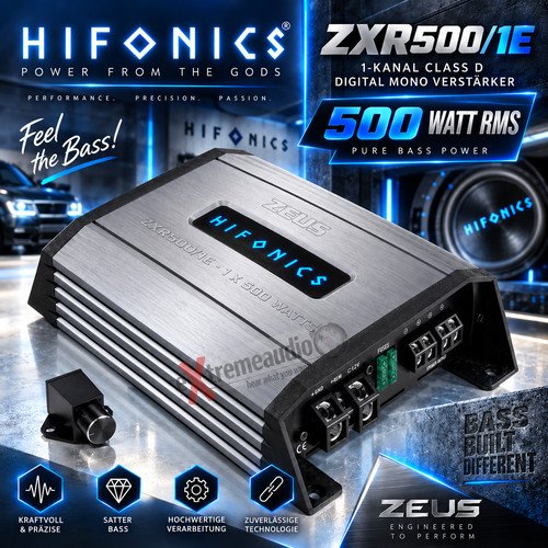 Hifonics zxr500 kanal - hifonics, 1-kanal
