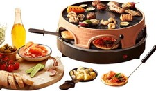 MaxxHome Original 3 in 1 Pizzaofen, für Mini-Pizza, Raclette u.Grill 6 Personen