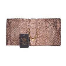 GUCCI Stirrup Python Clutch