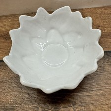 Weiße Keramik Schale Deko /