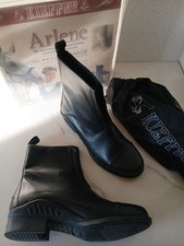 Damen Reitstiefeletten KIEFFER ARLENE schwarz Gr 40 Leder Reißvers NEU % UVP129€