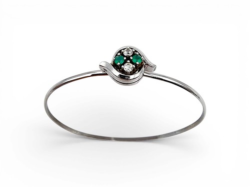 Vintage silber teka armband - silber,