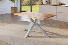 Esstisch Baumkante Holz-Optik