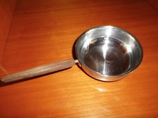 Retro Butterpfännchen Butterwärmer Schmelztiegel Holzgriff