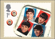 Mit den Beatles' Royal Mail Postkarte +ma1410