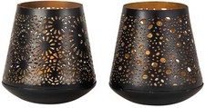 2er Set Kerzenhalter schwarz