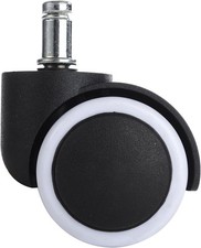 LIHAO 5X Hartbodenrollen Drehstuhlrollen 10Mm / 50Mm Bürostuhlrollen Rollenset