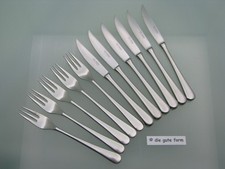 Carl MERTENS Solingen - -- STEAK BESTECK 5/6 Personen - Edelstahl -- - Neuwertig