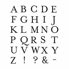 Stempel set alphabet inklusive - set,