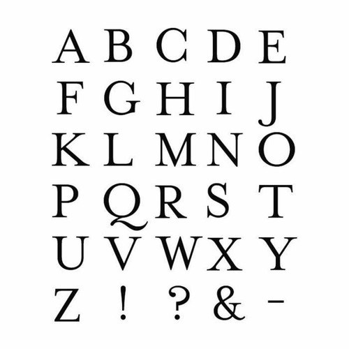 Stempel set alphabet inklusive - stempel,