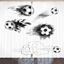 Fußball Rustikale Gardine