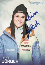 Luisa Görlich - WM - Team Skispringen - Planica 2023 - original signiert