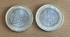 1 Euro Kursmünze 2002 aus San Marino, bankfrisch aus der Rolle